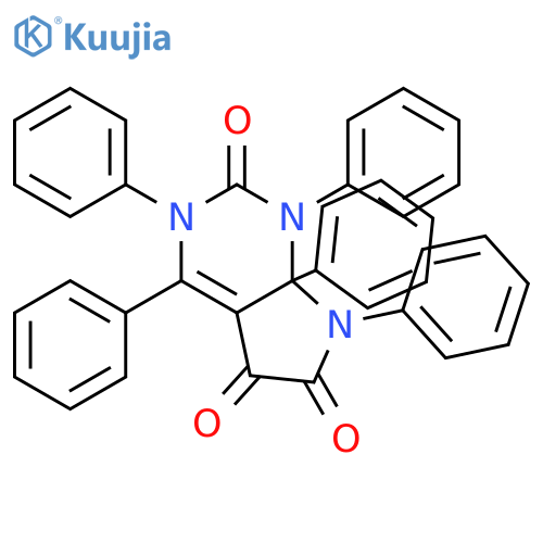 7,7a-Dihydro-1,3,4,7,7a-pentaphenyl-1H-pyrrolo[2,3-d]pyrimidine-2,5,6(5H)-trione structure