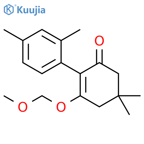 2-Cyclohexen-1-one, 2-(2,4-dimethylphenyl)-3-(methoxymethoxy)-5,5-dimethyl- structure