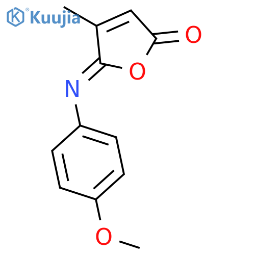 2(5H)-Furanone, 5-[(4-methoxyphenyl)imino]-4-methyl- structure