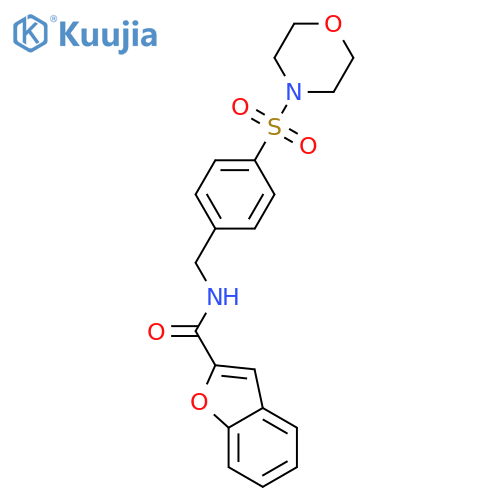 2-Benzofurancarboxamide, N-[[4-(4-morpholinylsulfonyl)phenyl]methyl]- structure