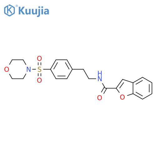 2-Benzofurancarboxamide, N-[2-[4-(4-morpholinylsulfonyl)phenyl]ethyl]- structure