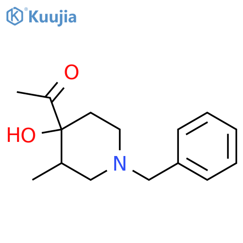 Ethanone, 1-[4-hydroxy-3-methyl-1-(phenylmethyl)-4-piperidinyl]- structure