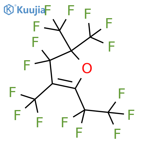 Furan, 3,3-difluoro-2,3-dihydro-5-(1,1,2,2,2-pentafluoroethyl)-2,2,4-tris(trifluoromethyl)- structure