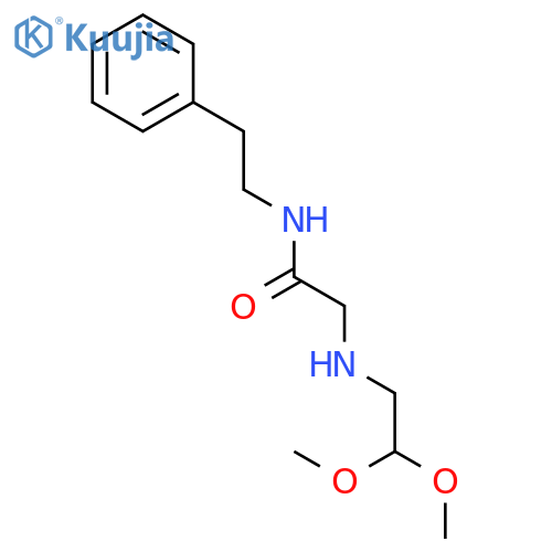 Acetamide, 2-[(2,2-dimethoxyethyl)amino]-N-(2-phenylethyl)- structure