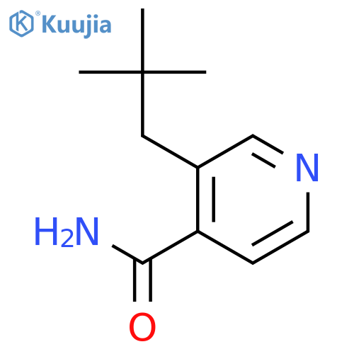 4-Pyridinecarboxamide, 3-(2,2-dimethylpropyl)- structure