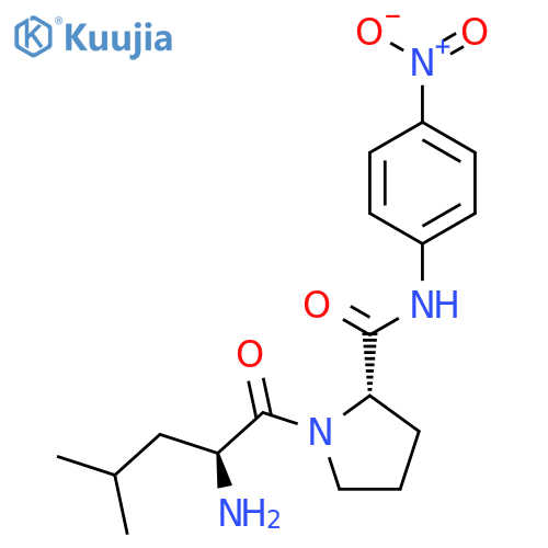 L-Prolinamide, L-leucyl-N-(4-nitrophenyl)- structure