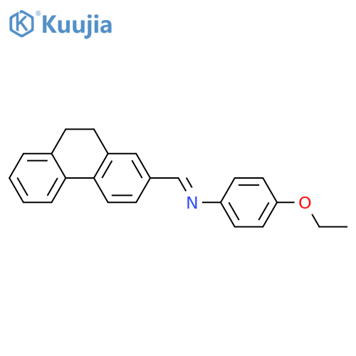 Benzenamine, N-[(9,10-dihydro-2-phenanthrenyl)methylene]-4-ethoxy- structure