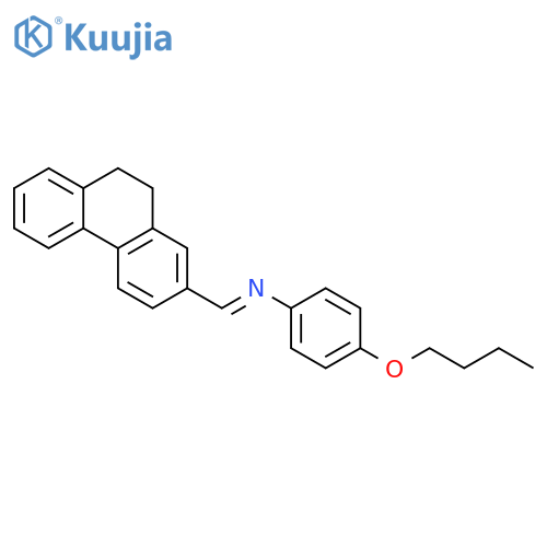 Benzenamine, 4-butoxy-N-[(9,10-dihydro-2-phenanthrenyl)methylene]- structure