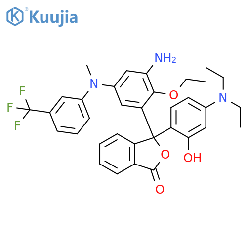 1(3H)-Isobenzofuranone,3-[3-amino-2-ethoxy-5-[methyl[3-(trifluoromethyl)phenyl]amino]phenyl]-3-[4-(diethylamino)-2-hydroxyphenyl]- structure
