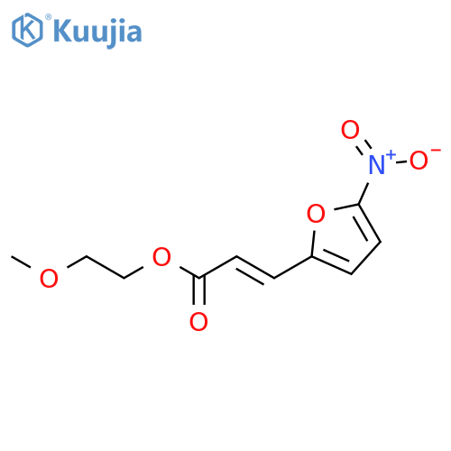 2-Propenoic acid, 3-(5-nitro-2-furanyl)-, 2-methoxyethyl ester structure