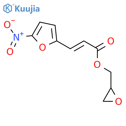 2-Propenoic acid, 3-(5-nitro-2-furanyl)-, oxiranylmethyl ester structure