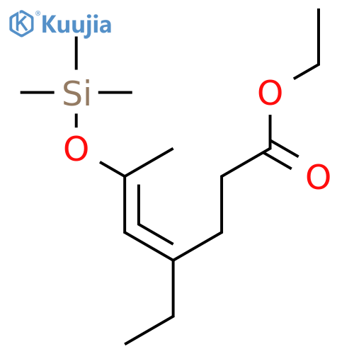 4,5-Heptadienoic acid, 4-ethyl-6-[(trimethylsilyl)oxy]-, ethyl ester structure