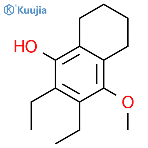 1-Naphthalenol, 2,3-diethyl-5,6,7,8-tetrahydro-4-methoxy- structure