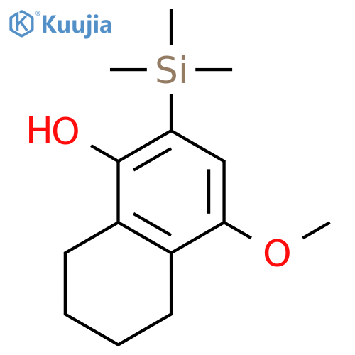 1-NAPHTHALENOL, 5,6,7,8-TETRAHYDRO-4-METHOXY-2-(TRIMETHYLSILYL)- structure