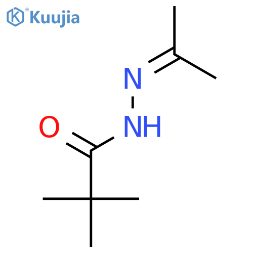 Propanoic acid, 2,2-dimethyl-, (1-methylethylidene)hydrazide structure