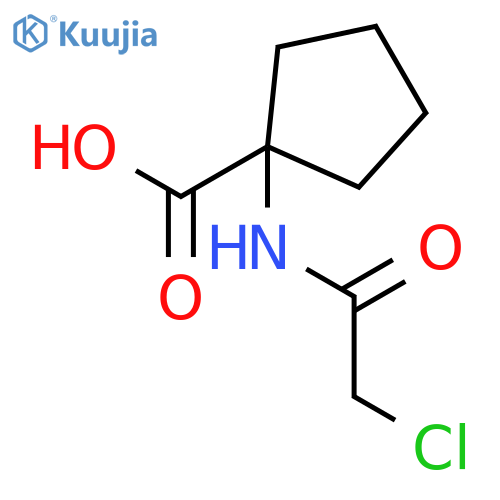 1-(2-chloroacetamido)cyclopentane-1-carboxylic Acid structure