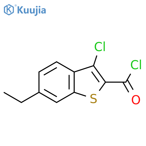 3-Chloro-6-ethyl-1-benzothiophene-2-carbonyl Chloride structure