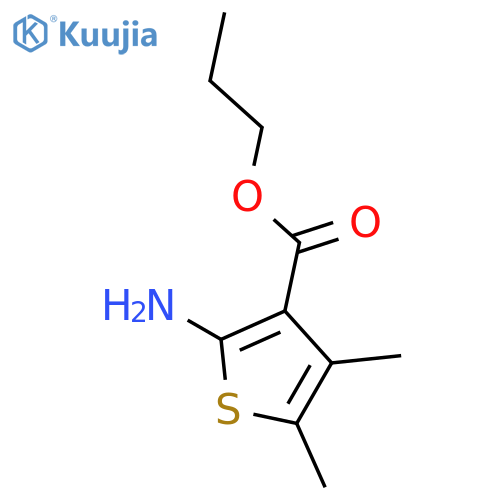 Propyl 2-amino-4,5-dimethylthiophene-3-carboxylate structure