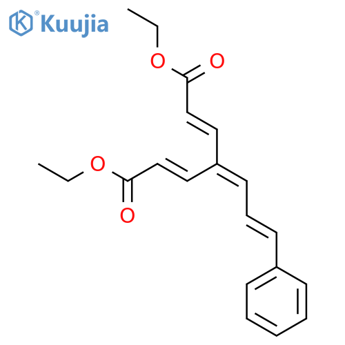 2,5-Heptadienedioic acid, 4-(3-phenyl-2-propenylidene)-, diethyl ester structure