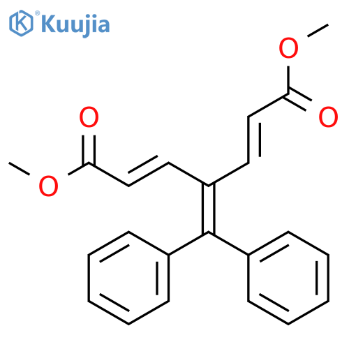 2,5-Heptadienedioic acid, 4-(diphenylmethylene)-, dimethyl ester structure