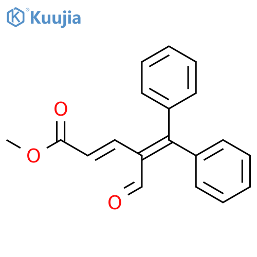 2,4-Pentadienoic acid, 4-formyl-5,5-diphenyl-, methyl ester structure