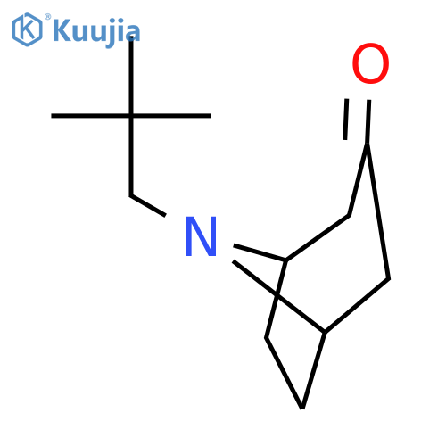 8-Azabicyclo[3.2.1]octan-3-one, 8-(2,2-dimethylpropyl)- structure
