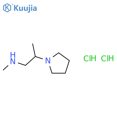 N-Methyl-2-pyrrolidin-1-ylpropan-1-amine dihydrochloride structure
