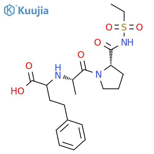 L-PROLINAMIDE, N-(1-CARBOXY-3-PHENYLPROPYL)-L-ALANYL-N-(ETHYLSULFONYL)- structure