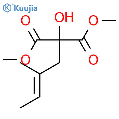 Propanedioic acid, hydroxy(2-methyl-2-butenyl)-, dimethyl ester structure