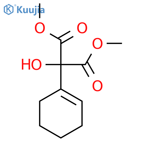 Propanedioic acid, 2-cyclohexen-1-ylhydroxy-, dimethyl ester structure