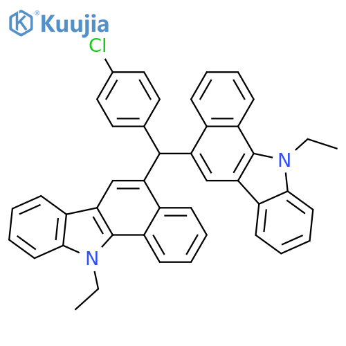 11H-Benzo[a]carbazole, 5,5'-[(4-chlorophenyl)methylene]bis[11-ethyl- structure