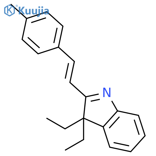 3H-Indole, 3,3-diethyl-2-[2-(4-methylphenyl)ethenyl]- structure