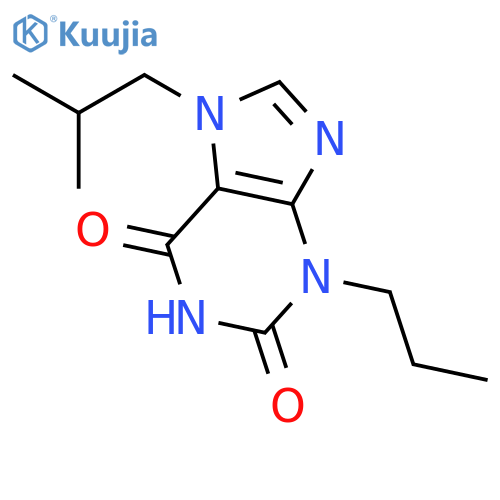 1H-Purine-2,6-dione, 3,7-dihydro-7-(2-methylpropyl)-3-propyl- structure