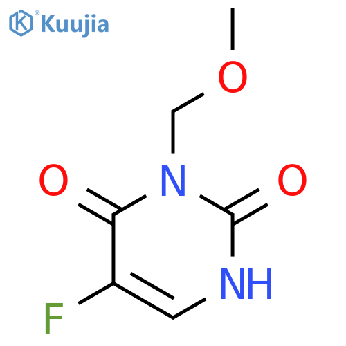 2,4(1H,3H)-Pyrimidinedione, 5-fluoro-3-(methoxymethyl)- structure