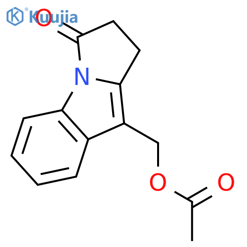 3H-Pyrrolo[1,2-a]indol-3-one, 9-[(acetyloxy)methyl]-1,2-dihydro- structure