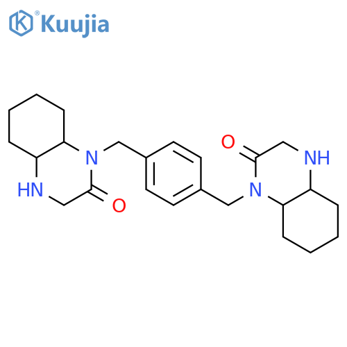 2(1H)-Quinoxalinone, 1,1'-[1,4-phenylenebis(methylene)]bis[octahydro- structure