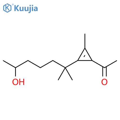 Ethanone,1-[2-(5-hydroxy-1,1-dimethylhexyl)-3-methyl-2-cyclopropen-1-yl]- structure