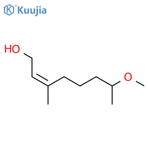 2-Octen-1-ol, 7-methoxy-3-methyl-, (Z)- structure