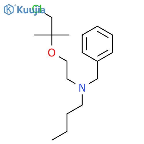 Benzenemethanamine, N-butyl-N-[2-(2-chloro-1,1-dimethylethoxy)ethyl]- structure