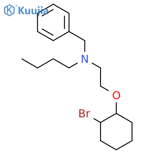 Benzenemethanamine, N-[2-[(2-bromocyclohexyl)oxy]ethyl]-N-butyl- structure