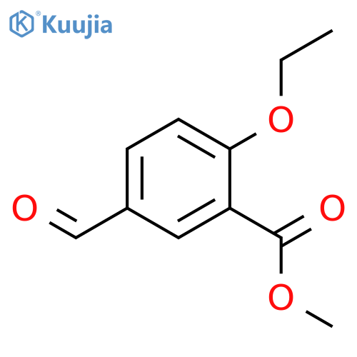 Benzoic acid, 2-ethoxy-5-formyl-, methyl ester structure
