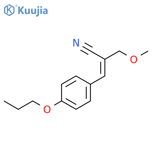 2-Propenenitrile, 2-(methoxymethyl)-3-(4-propoxyphenyl)- structure