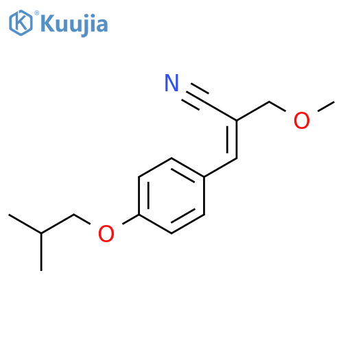2-Propenenitrile, 2-(methoxymethyl)-3-[4-(2-methylpropoxy)phenyl]- structure
