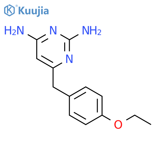 2,4-Pyrimidinediamine, 6-[(4-ethoxyphenyl)methyl]- structure