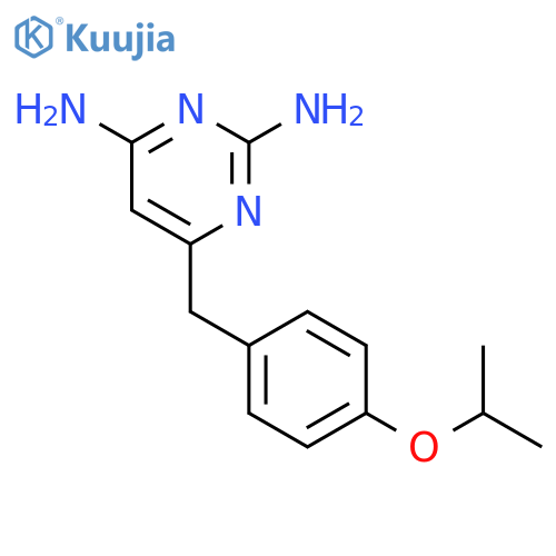 2,4-Pyrimidinediamine, 6-[[4-(1-methylethoxy)phenyl]methyl]- structure