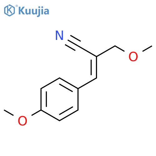 2-Propenenitrile, 2-(methoxymethyl)-3-(4-methoxyphenyl)-, (E)- structure