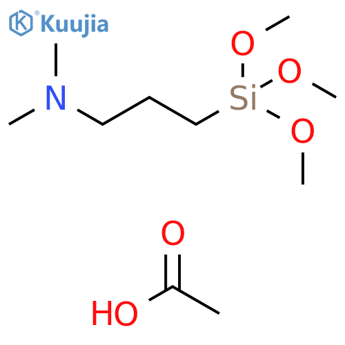 1-Propanamine, N,N-dimethyl-3-(trimethoxysilyl)-, acetate, homopolymer structure