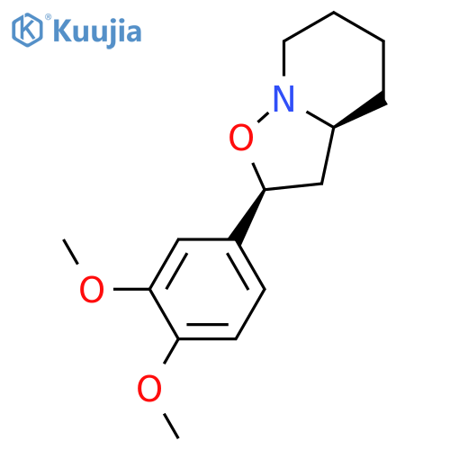 2H-Isoxazolo[2,3-a]pyridine, 2-(3,4-dimethoxyphenyl)hexahydro-, trans- structure