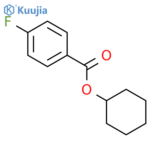 BENZOIC ACID, 4-FLUORO-, CYCLOHEXYL ESTER structure