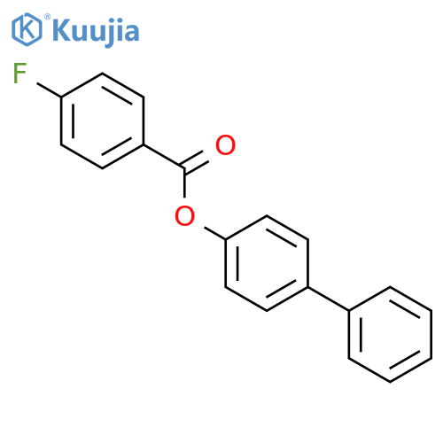 BENZOIC ACID, 4-FLUORO-, [1,1'-BIPHENYL]-4-YL ESTER structure